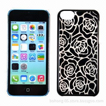 PC Case for iPhone 5C, Electroplating Radium Carved Vine Pattern, Various Colors are Available